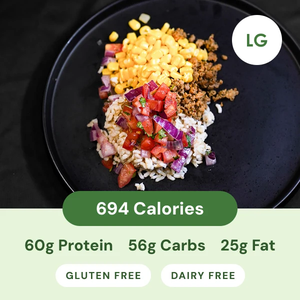 Turkey Taco Bowl (large) from Fresh Fit Meals