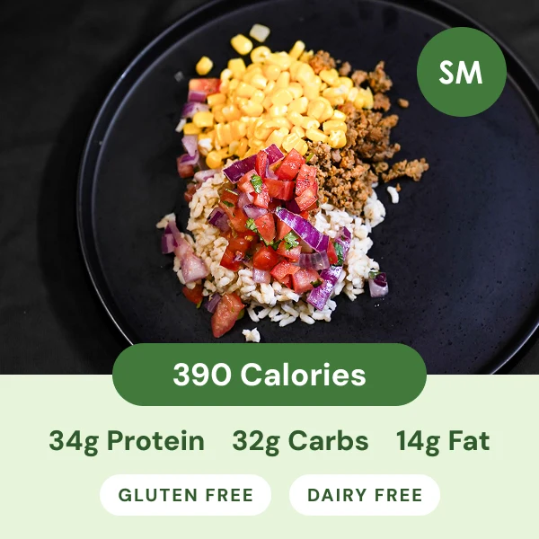 Turkey Taco Bowl (small) from Fresh Fit Meals